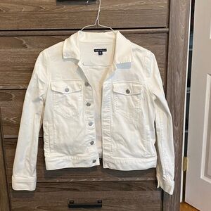 Jcrew White Denim Jacket